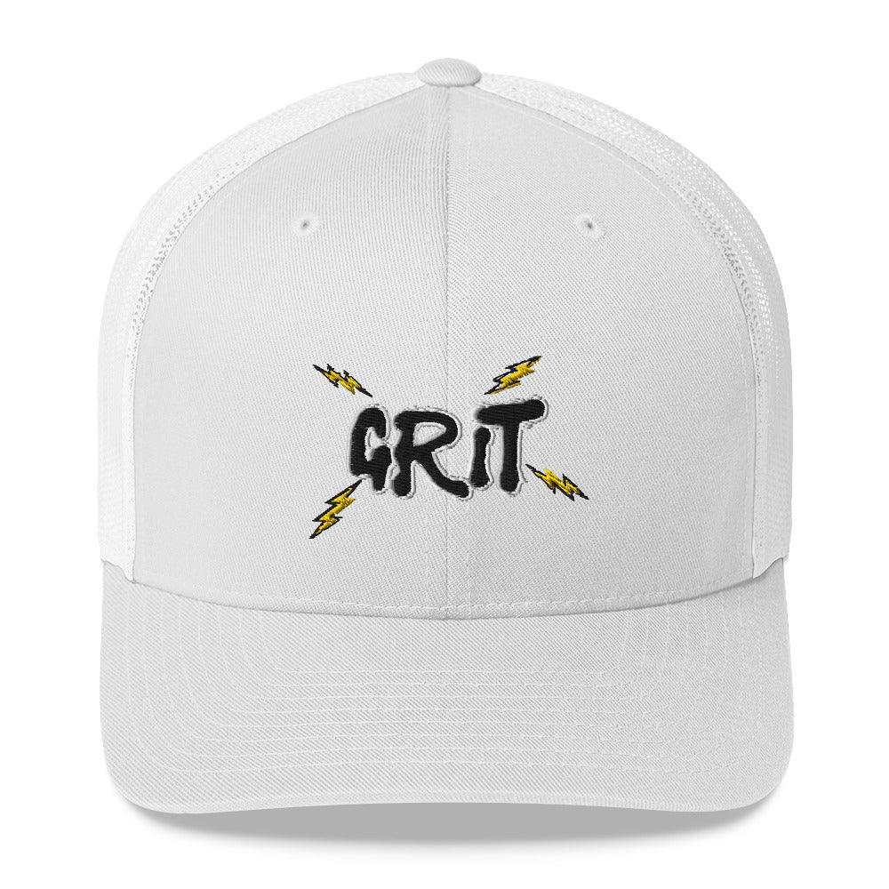 Graffiti Grit II Trucker Cap (Black/Yellow Design)