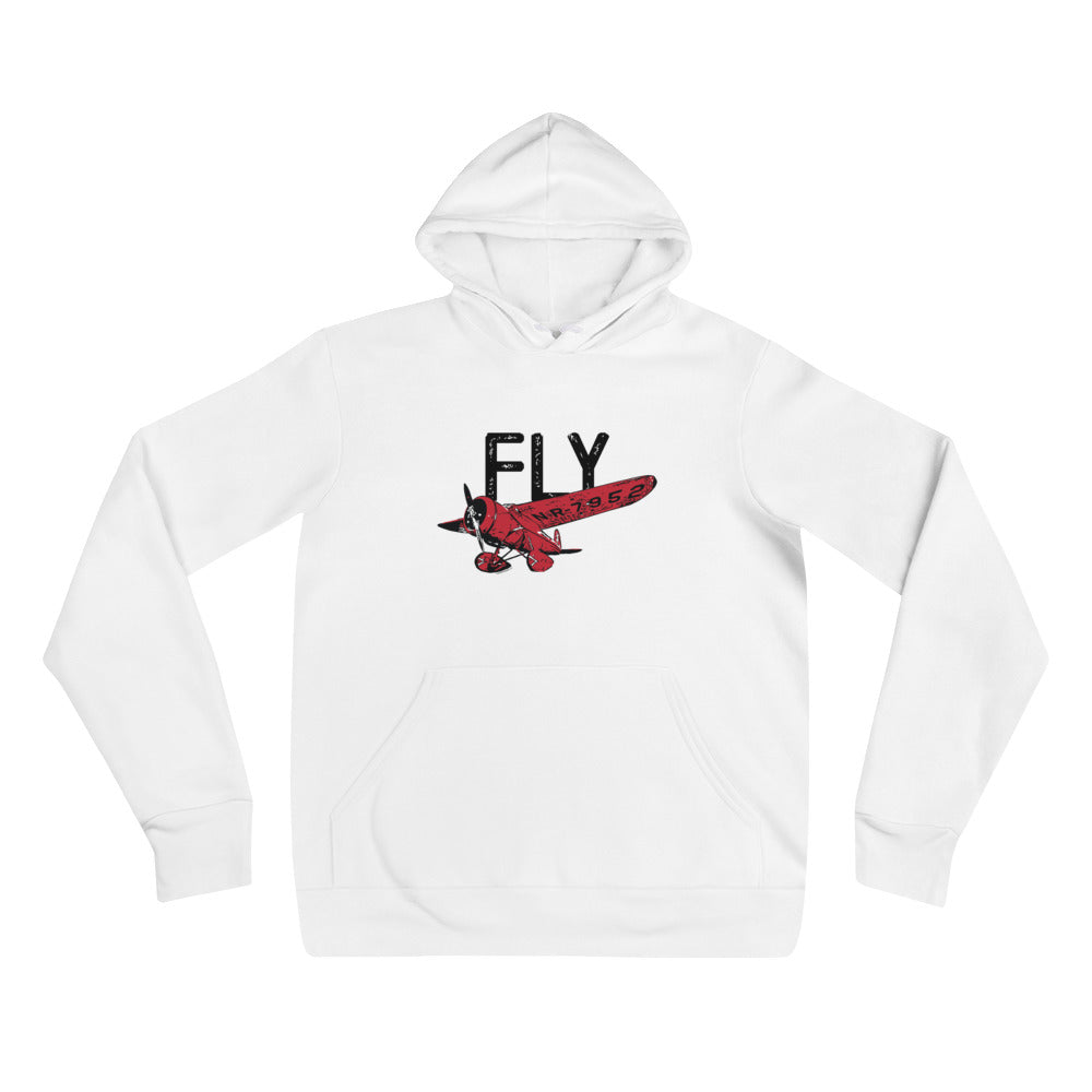 FLY Adult Unisex Hoodie (Red Design)