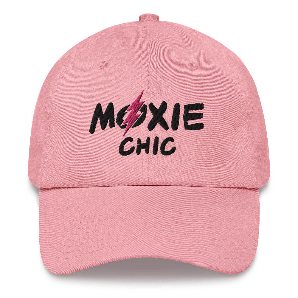 Baseball Hat - Black/Pink Logo