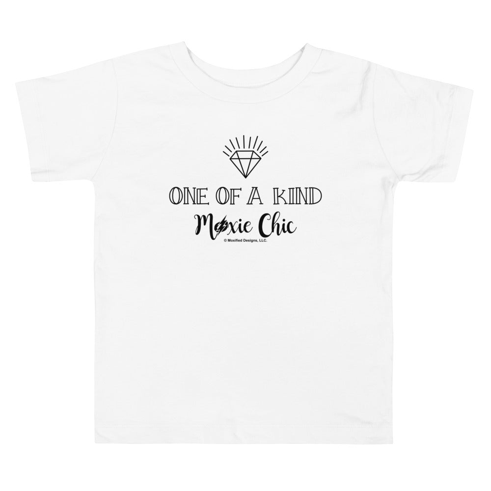 One Of A Kind Standard Toddler Tee (Black Text)