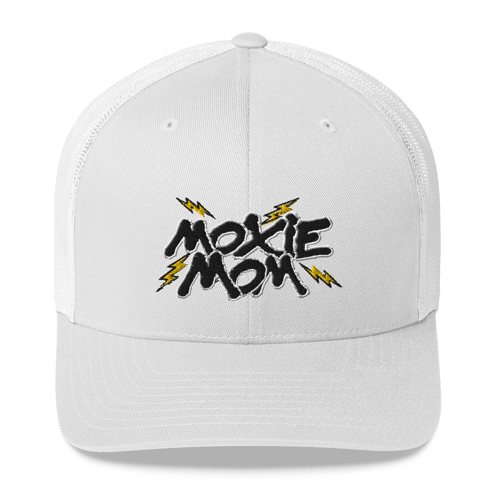 Graffiti Moxie Mom Trucker Cap II (Black/Yellow Designs)