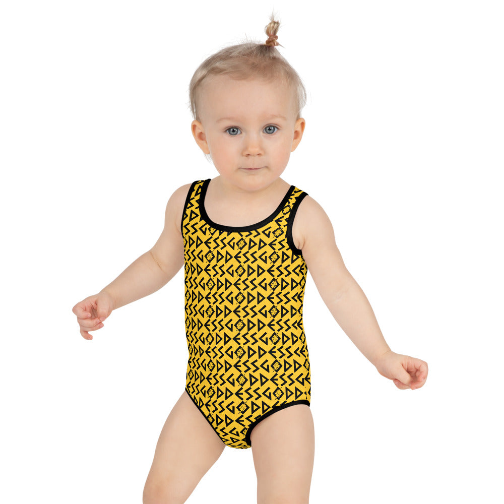 Goddess Kids Swimsuit (Yellow)