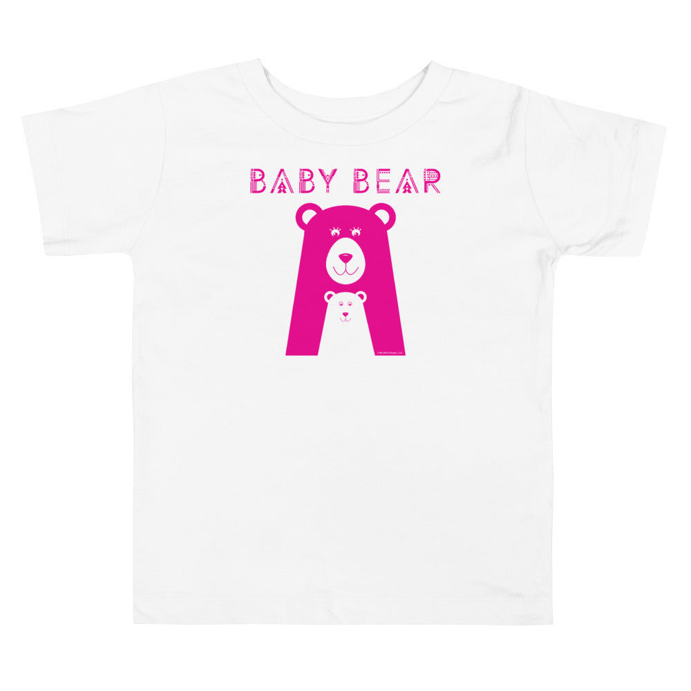 Baby Bear Toddler Standard Tee (Pink Design)