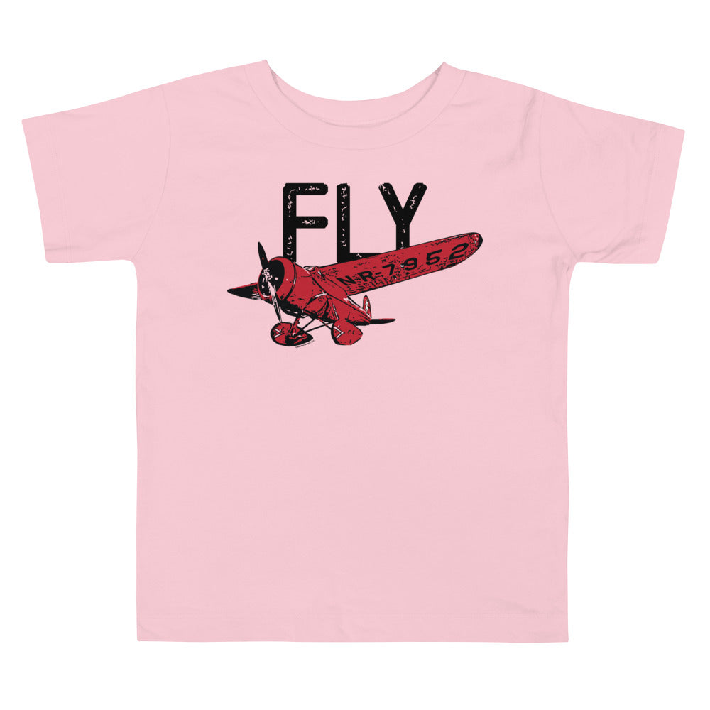 Fly Standard Toddler Tee (Black/Red Design)