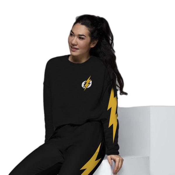 Unisex Yellow Bolt and Logo Sweatshirt (Yellow Bolt)