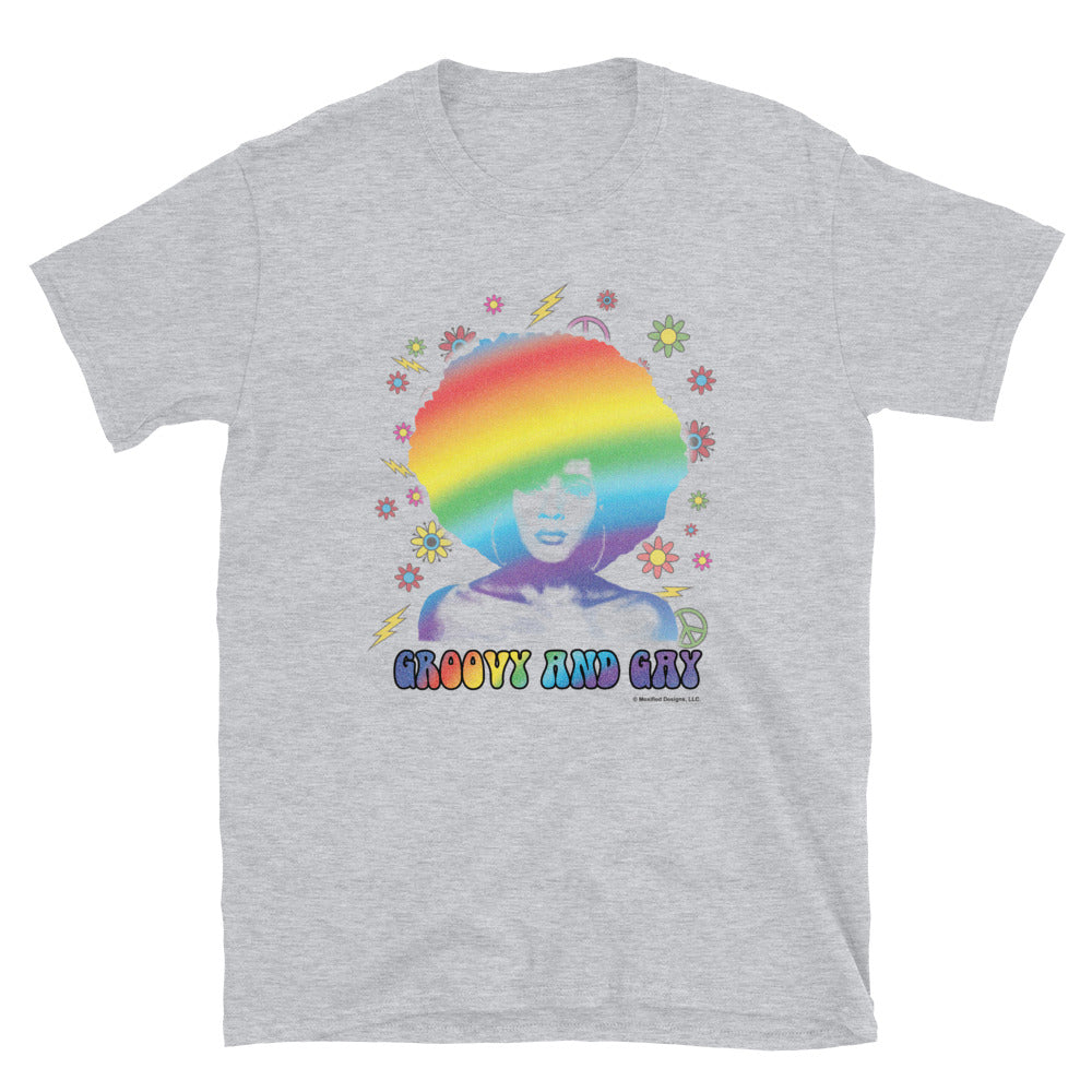 Gay Pride Short-Sleeve Adult Unisex Tee (Rainbow)