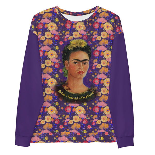 Floral Frida All Over Unisex Sweatshirt (Multi Floral Design)