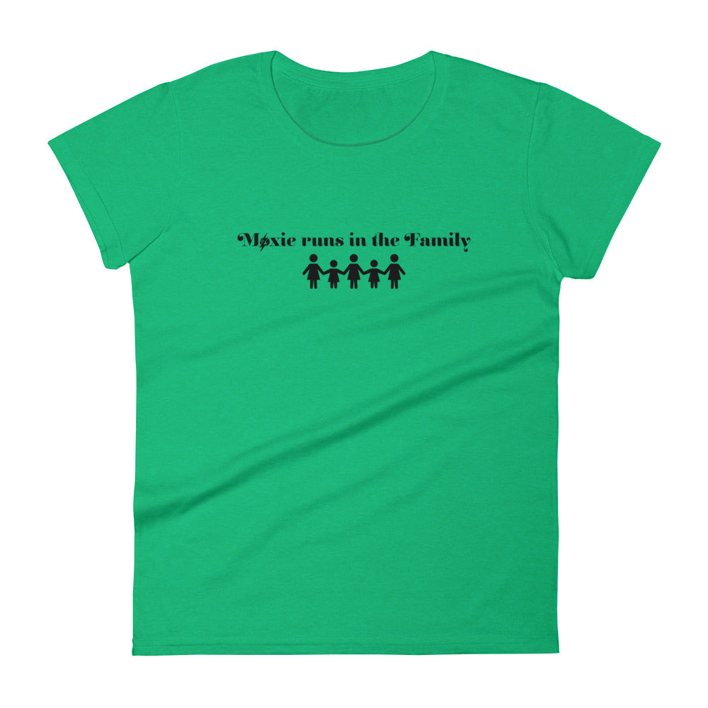 Family Women's Semi-Fitted Tee (Black Text)