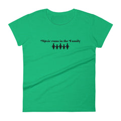 Family Women's Semi-Fitted Tee (Black Text)