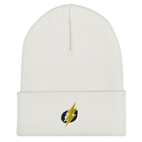 Cuffed Beanie -Black/Yellow Bolt