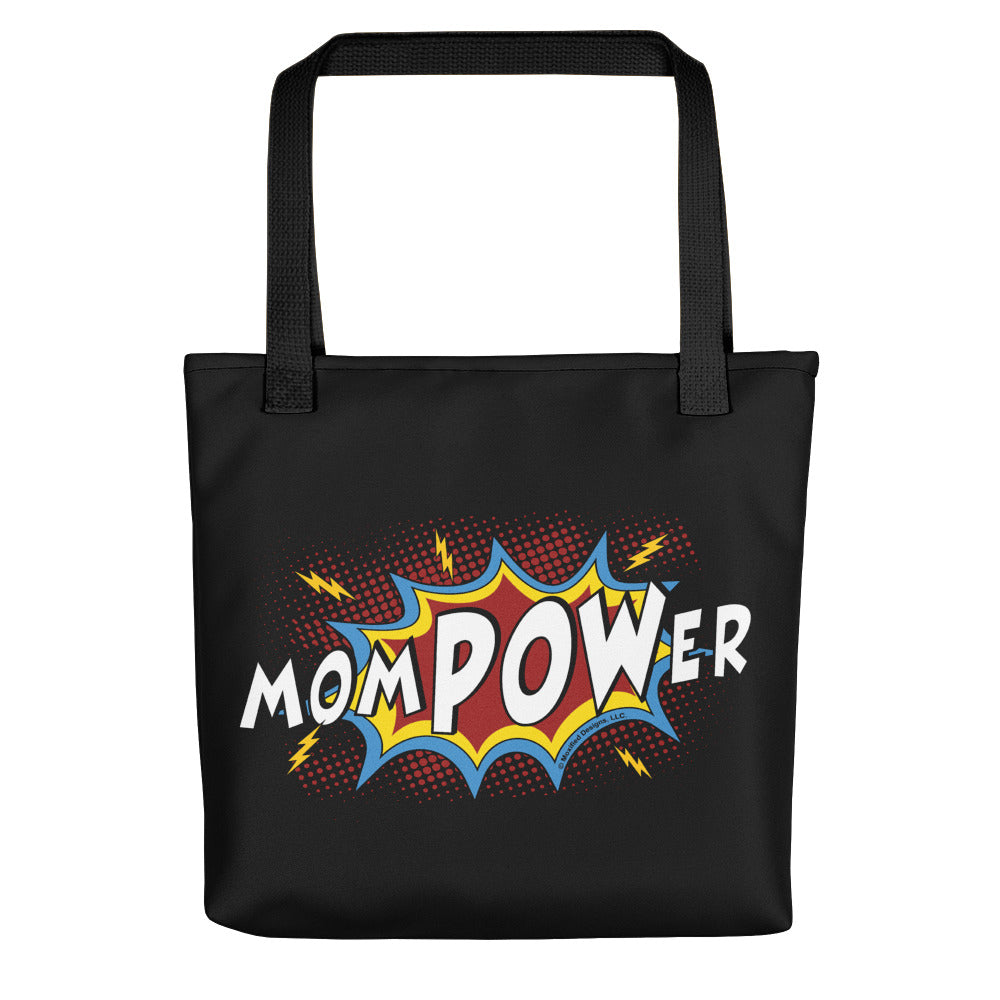 momPOWer Tote bag (Black Bag, Multi Design)