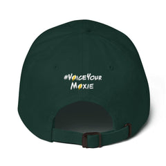 White/Yellow 3D Bolt Baseball Hat (#VoiceYourMoxie)