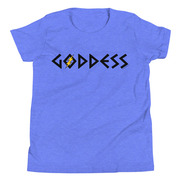 Goddess Youth Standard Tee (Black/Yellow Design)