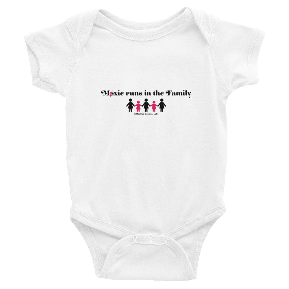 Moxie Runs In the Family Bodysuit (Pink/Black Design)