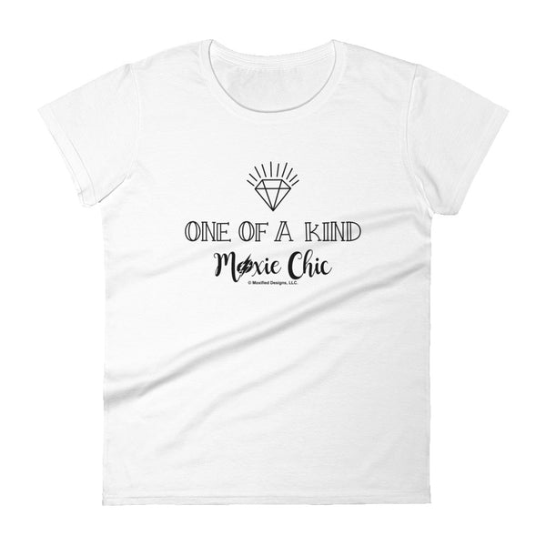 One Of A Kind Women's Semi-Fitted Tee (Black Text)