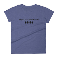 Family Women's Semi-Fitted Tee (Black Text)