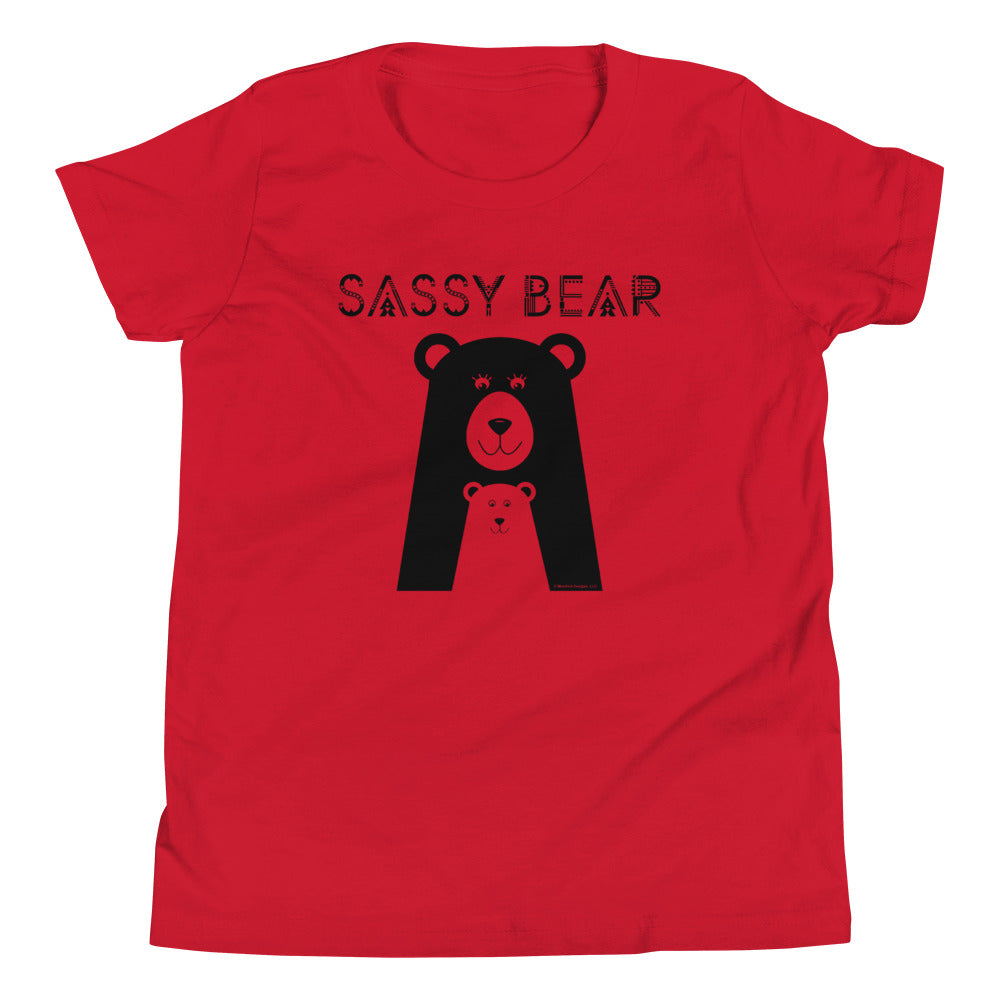 Sassy Bear Youth Standard Tee (Black Design)