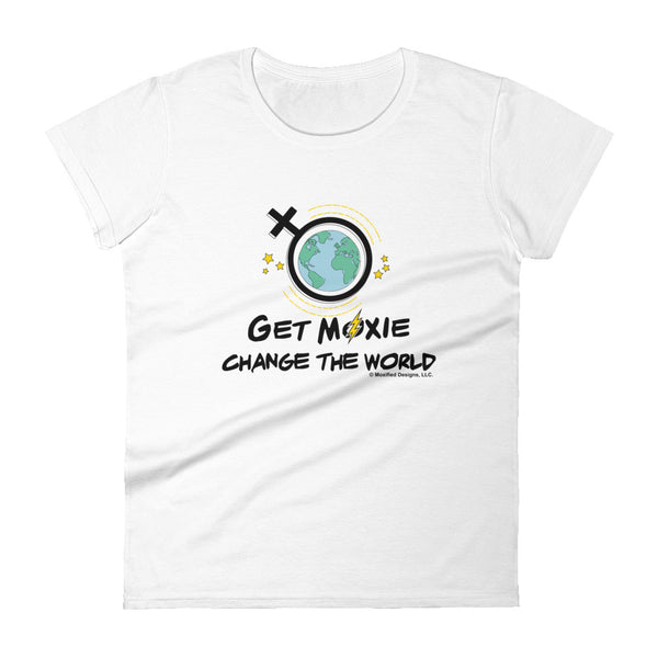 Change The World Women's Semi-Fitted Tee (Black Design)