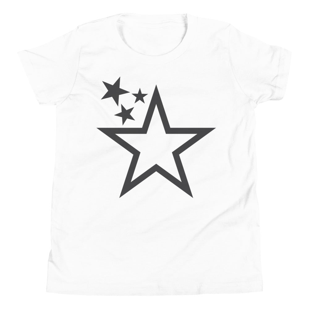Youth Superstar Standard Tee (Charcoal Grey Stars)