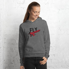 FLY Adult Unisex Hoodie (Red Design)