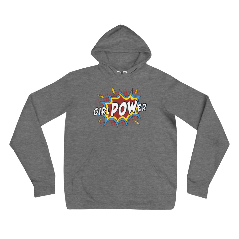 girlPOWer Adult Unisex Hoodie (White Text, Multi Design)