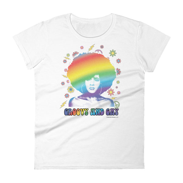Pride Women's Semi-Fitted Tee (Rainbow)