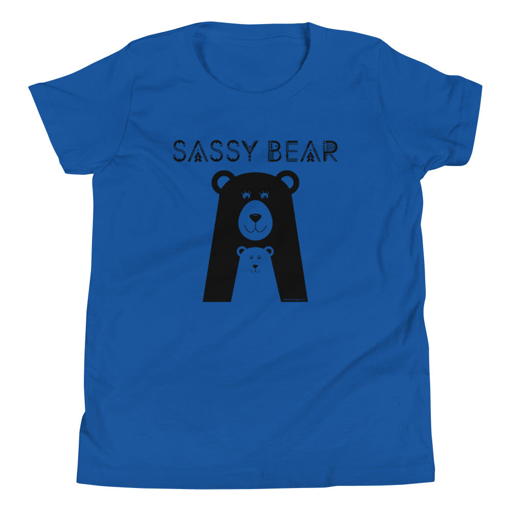 Sassy Bear Youth Standard Tee (Black Design) – Moxie Chic