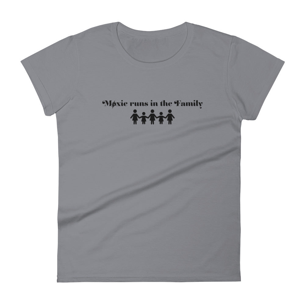 Family Women's Semi-Fitted Tee (Black Text)