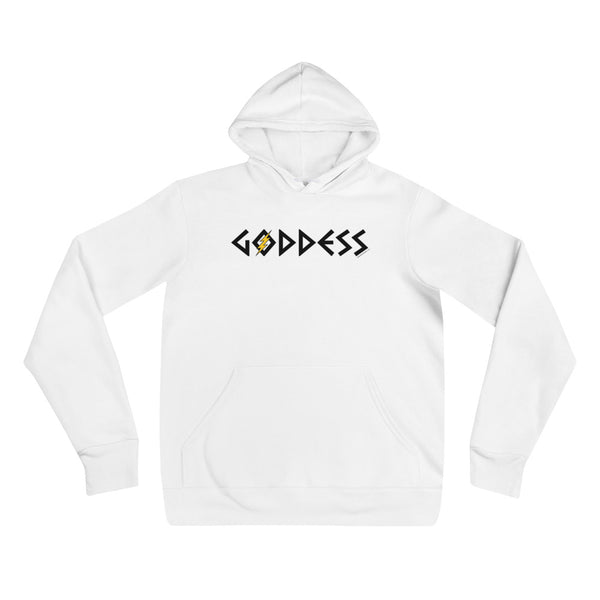 Goddess Adult Unisex Hoodie (Black/Yellow Design)