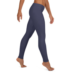 Deep Blue Side Bolt Women's Leggings (Deep Blue Leggings, Light Blue Bolt)