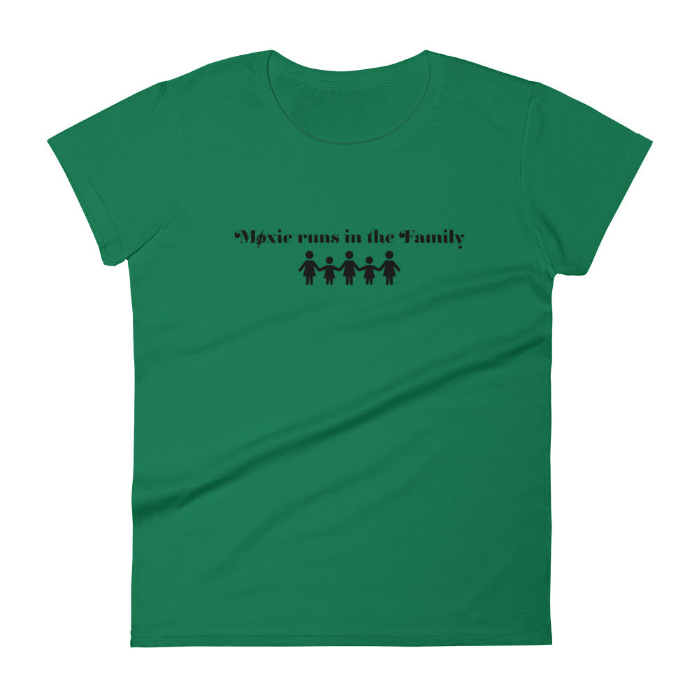 Family Women's Semi-Fitted Tee (Black Text)