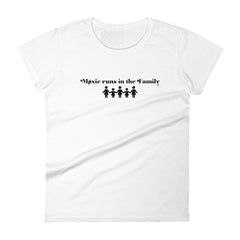 Family Women's Semi-Fitted Tee (Black Text)