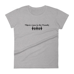 Family Women's Semi-Fitted Tee (Black Text)