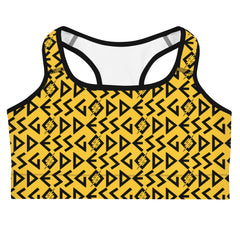 Goddess Sports Bra (Yellow)