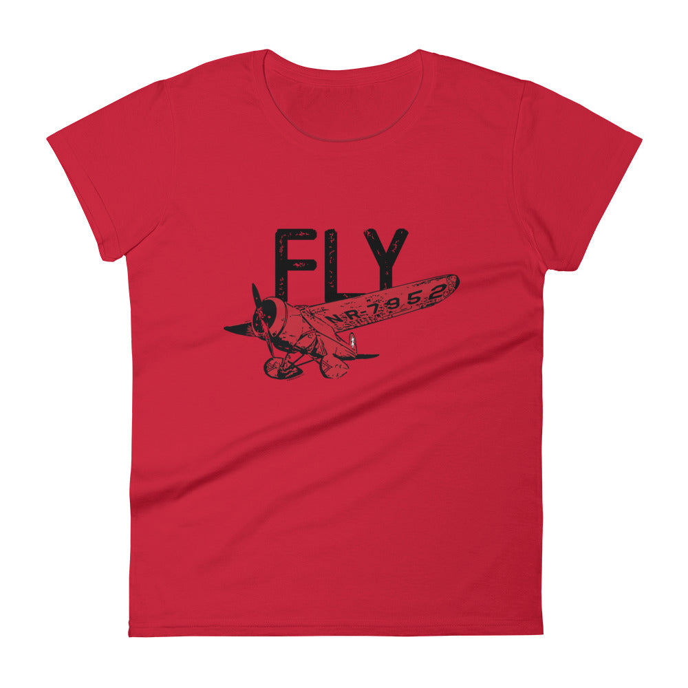 FLY Women's Semi-Fitted Tee (Black Text)
