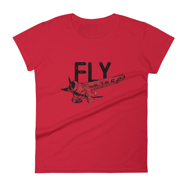 FLY Women's Semi-Fitted Tee (Black Text)