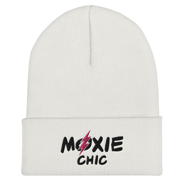 Cuffed Beanie - Black/Pink Logo