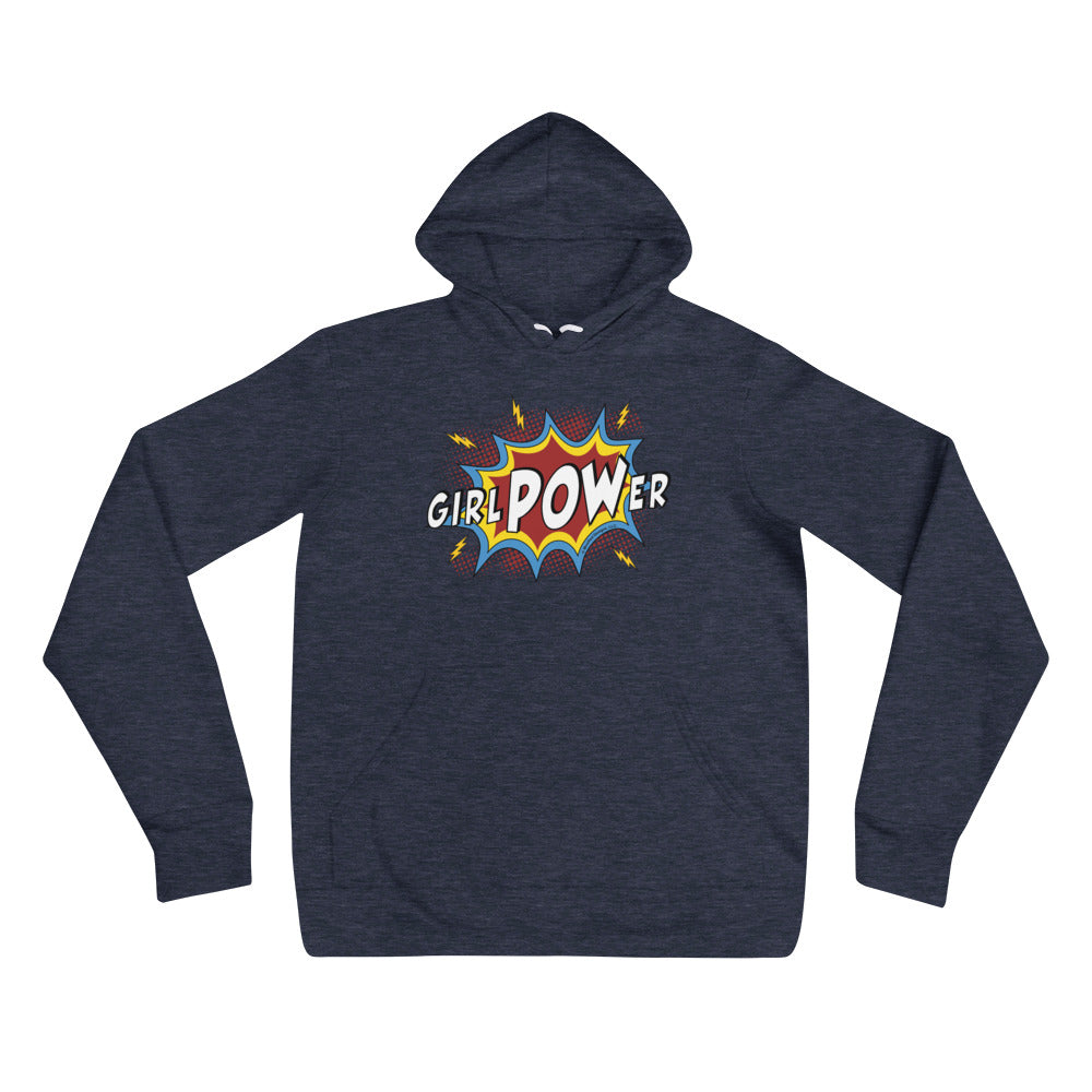 girlPOWer Adult Unisex Hoodie (White Text, Multi Design)