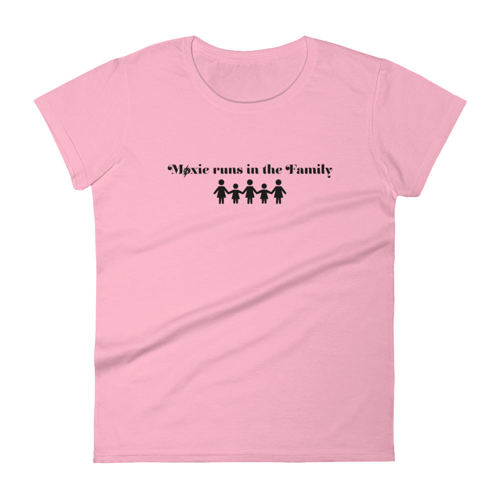 Family Women's Semi-Fitted Tee (Black Text)