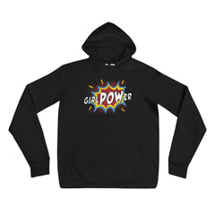 girlPOWer Adult Unisex Hoodie (White Text, Multi Design)