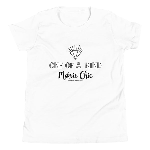 One Of A Kind Standard Youth Tee (Black Text)