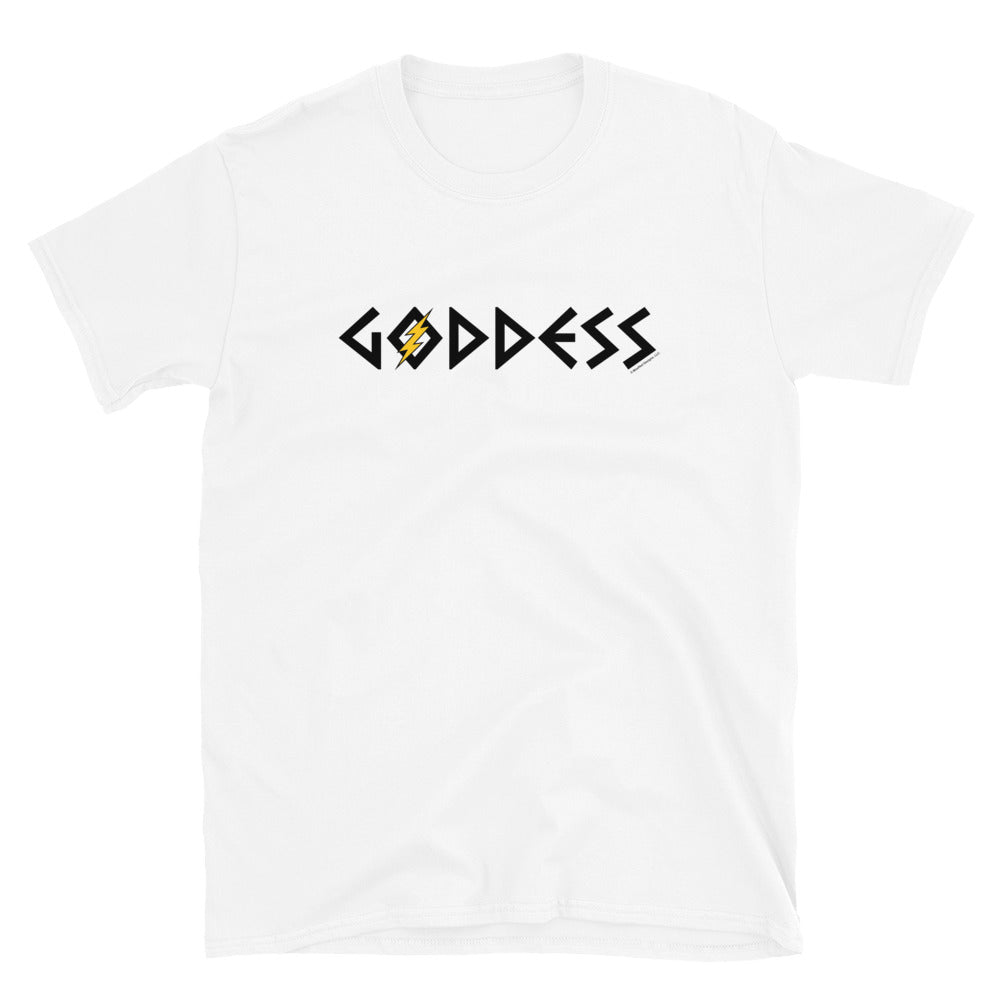 Goddess Adult Unisex Tee (Black/Yellow Design)