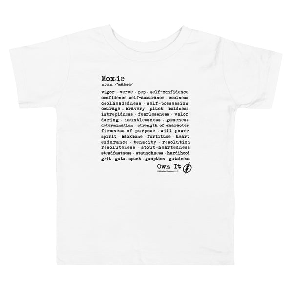 Moxie Defined Standard Toddler Tee (Black Text)
