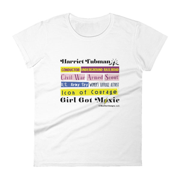 Harriet Tubman Women's Semi-Fitted Tee (Multi Text)