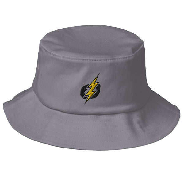 Logo Old School Bucket Hat (Black/Yellow Bolt)