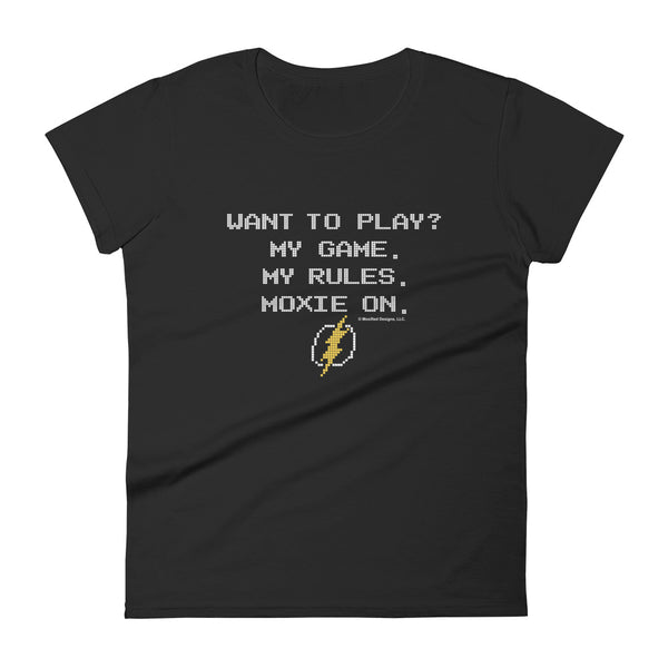Gaming Women's Semi-Fitted Tee (White Text)