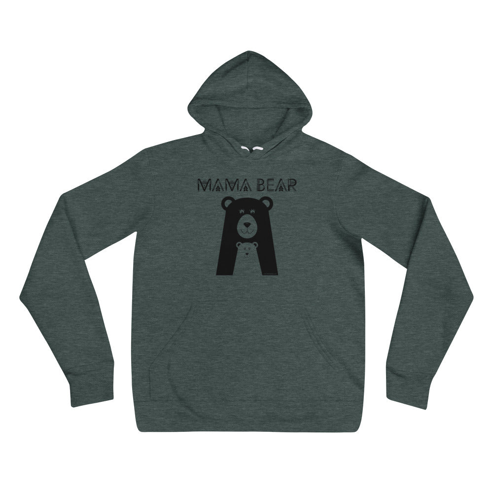 Mama Bear Adult Unisex Hoodie (Black Design)
