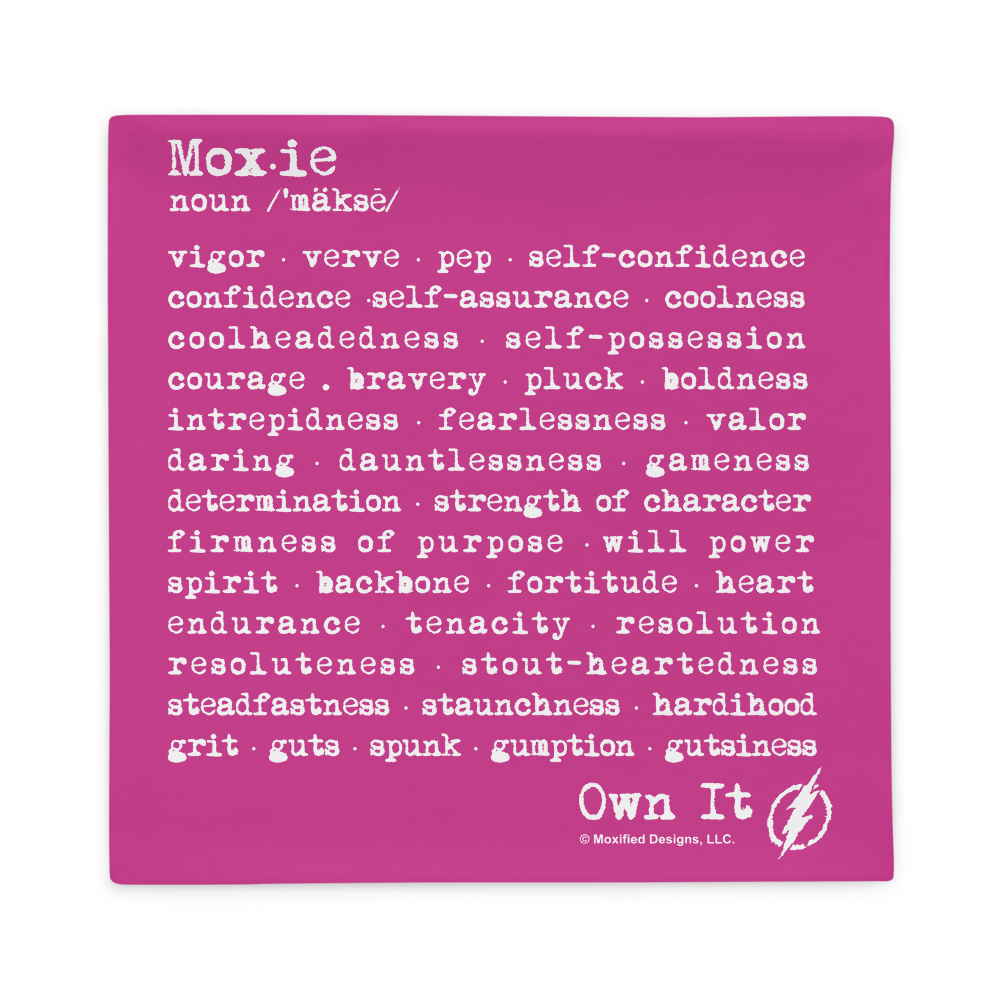 Moxie Definition Pillowcase (Hot Pink)