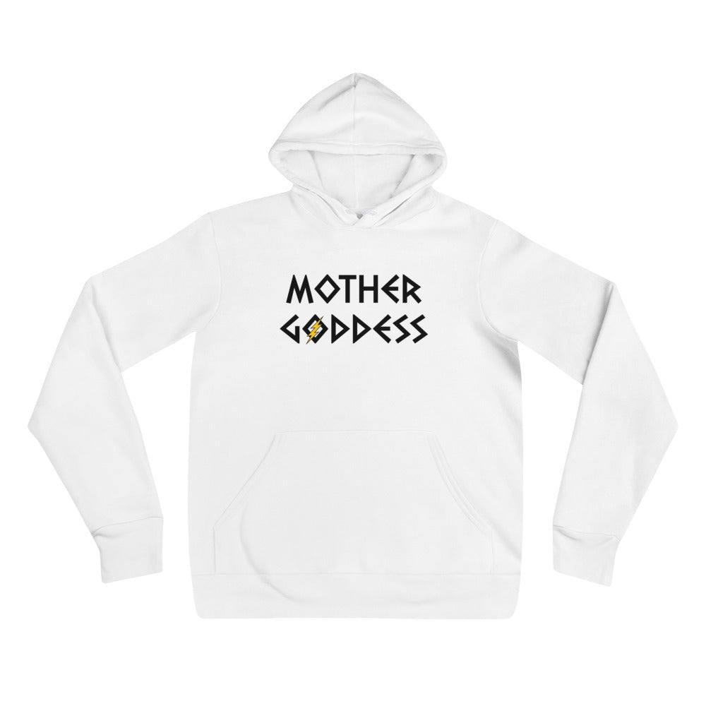 Mother Goddess Adult Unisex Hoodie (Black/Yellow Design)