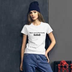 Family Women's Semi-Fitted Tee (Black Text)